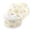 2 1/2" Wired Ribbon Gold/Silver Glitter Snowflakes Cream - 10 Yards